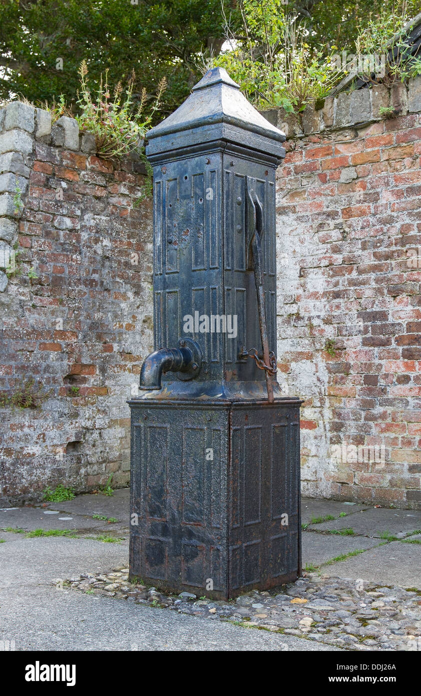 Old victorian hand water pump Stock Photo Alamy