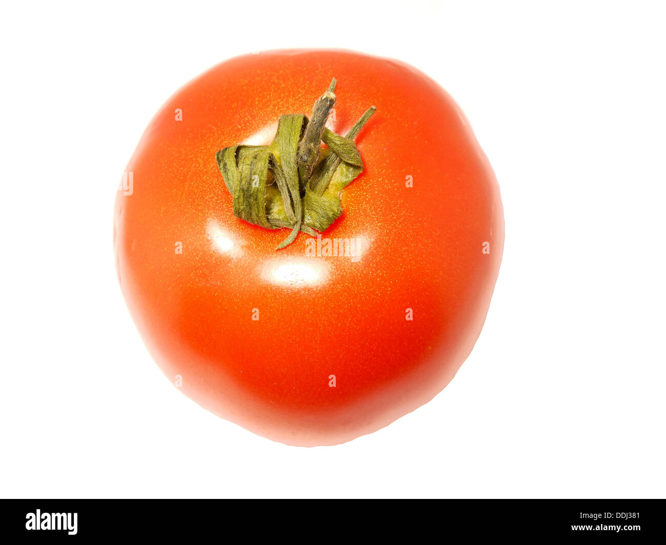 Fresh delicious tomatoe isolated on a white background Stock Photo