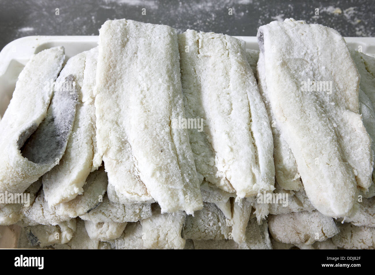 Salt cod, refrigerated and frozen salt cod distribution Stock Photo Alamy