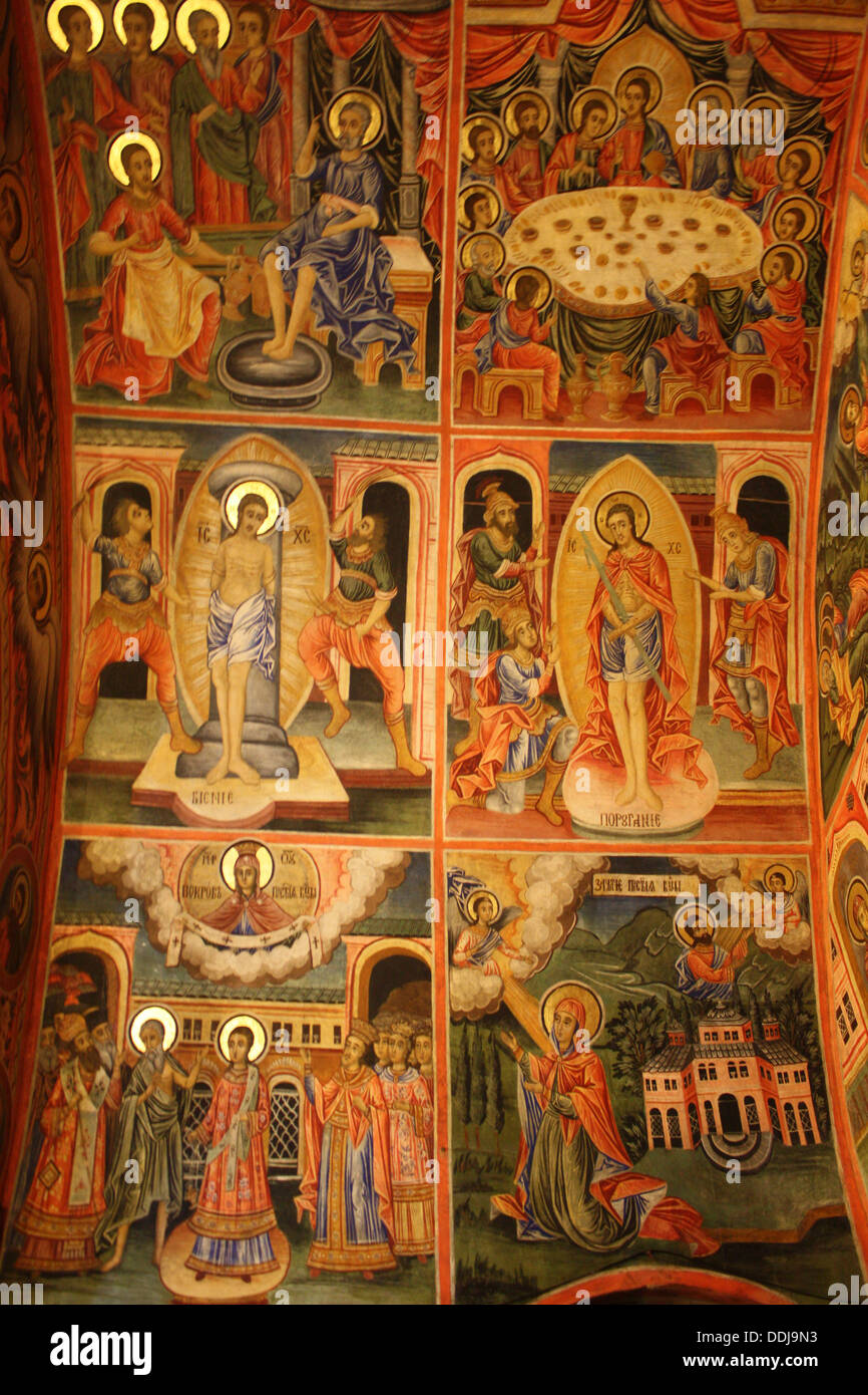 Murals at the Monastery of the Transfiguration of God at Veliko Tarnova ...