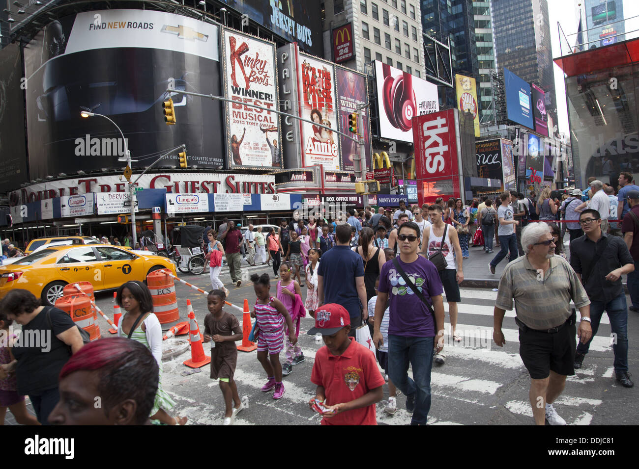 Times Square is always bustling with people and traffic in New York ...