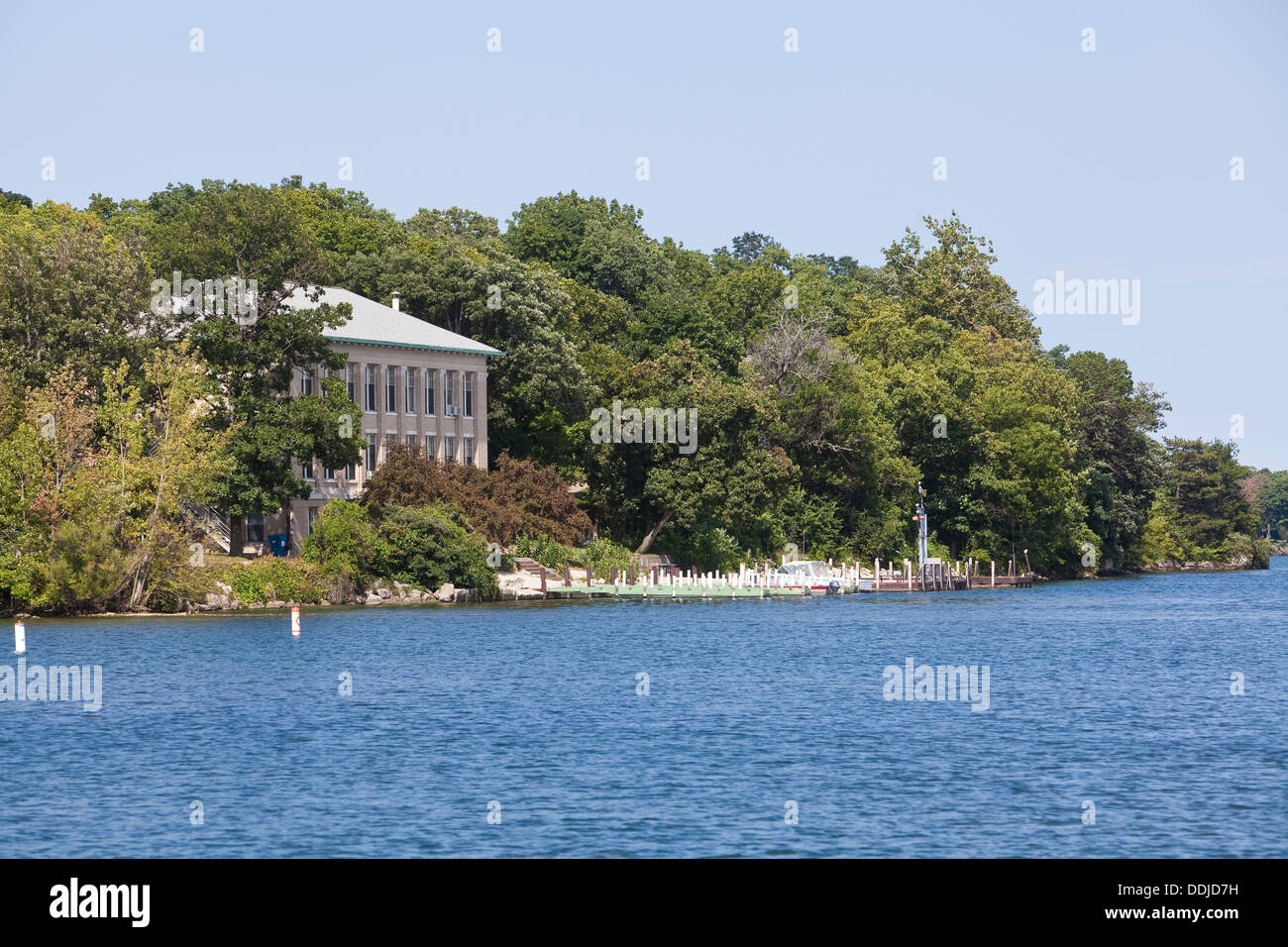 The Ohio State University Stone Laboratory is pictured on Gibraltar Island, just off PutInBay