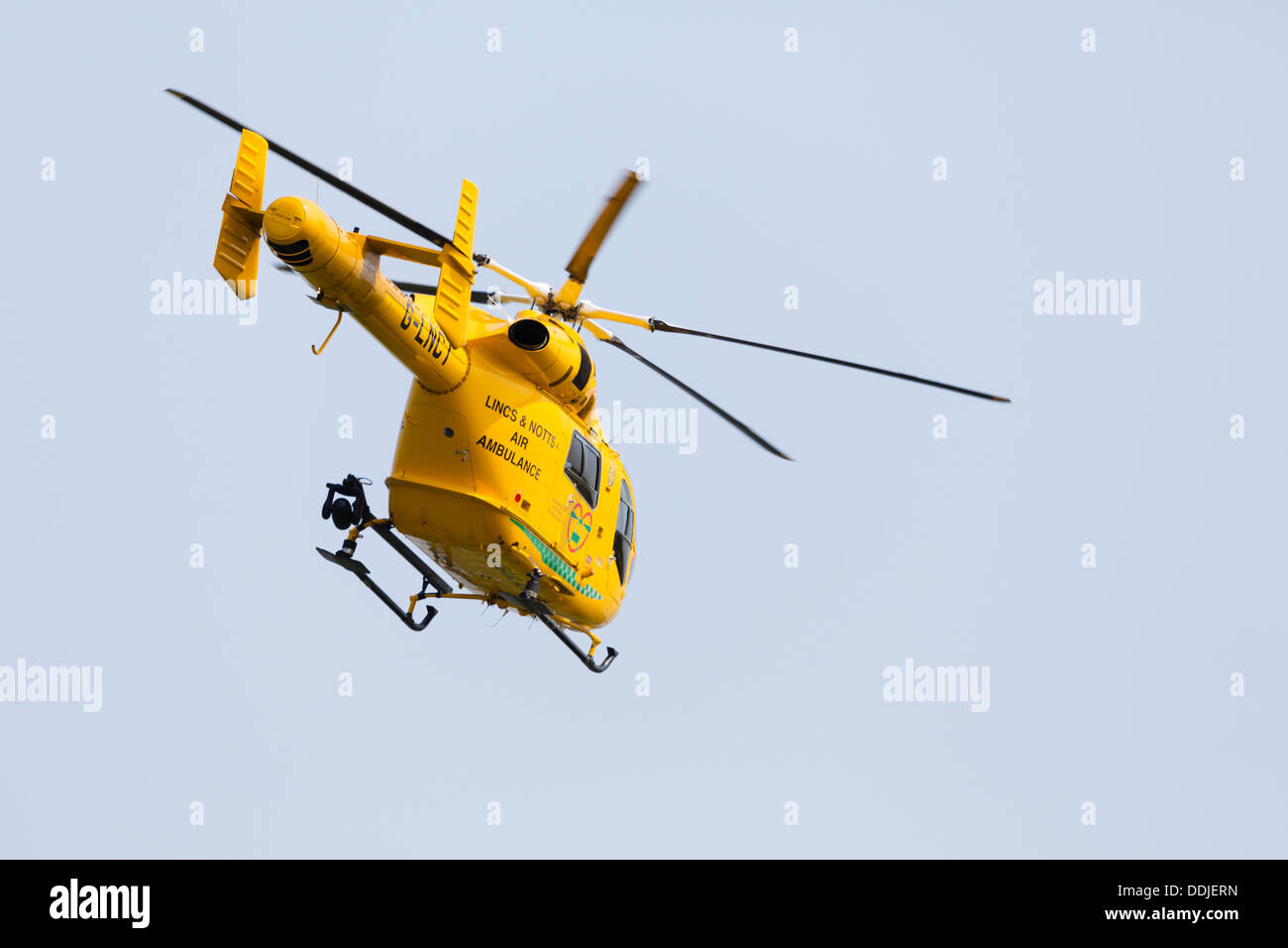 Lincs and Notts air ambulance Stock Photo