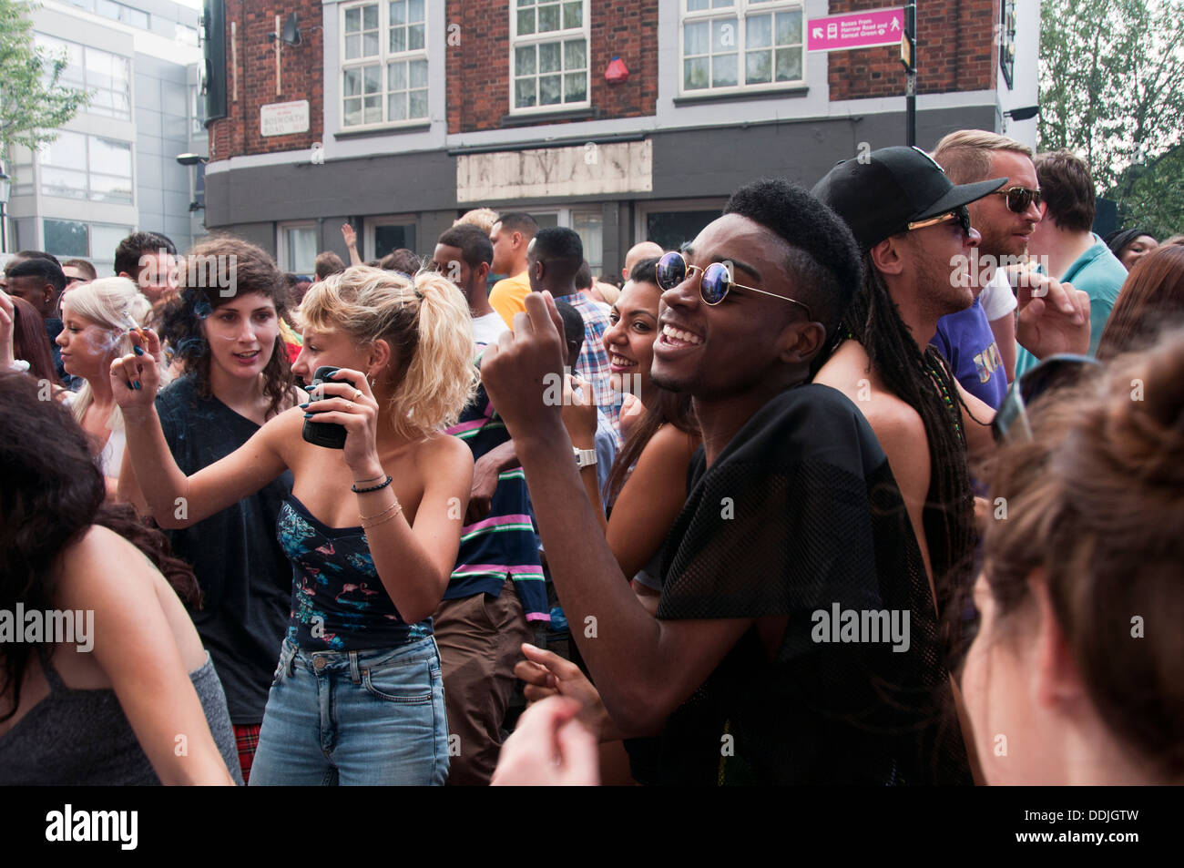 Group people dancing party hires stock