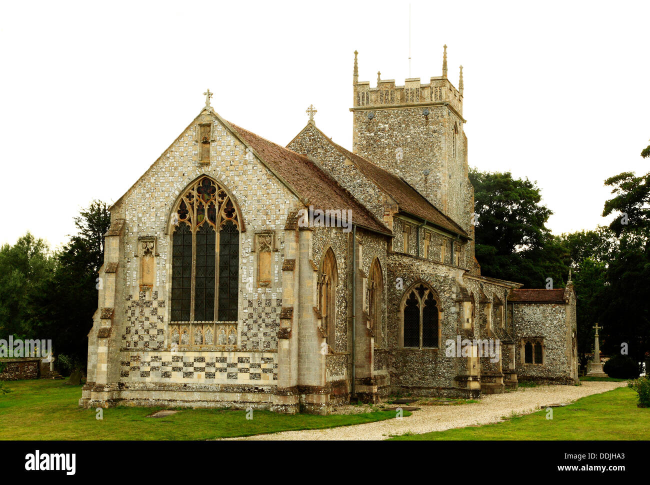 Burnham Thorpe church, Norfolk England UK birth village of Admiral Lord Horatio Nelson Nelson's birthplace Stock Photo