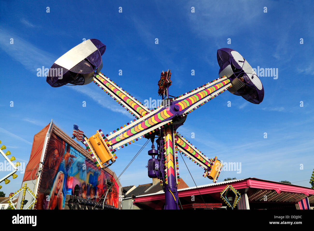 Hunstanton Fairground Funfair pleasure park ride Norfolk England UK Stock Photo