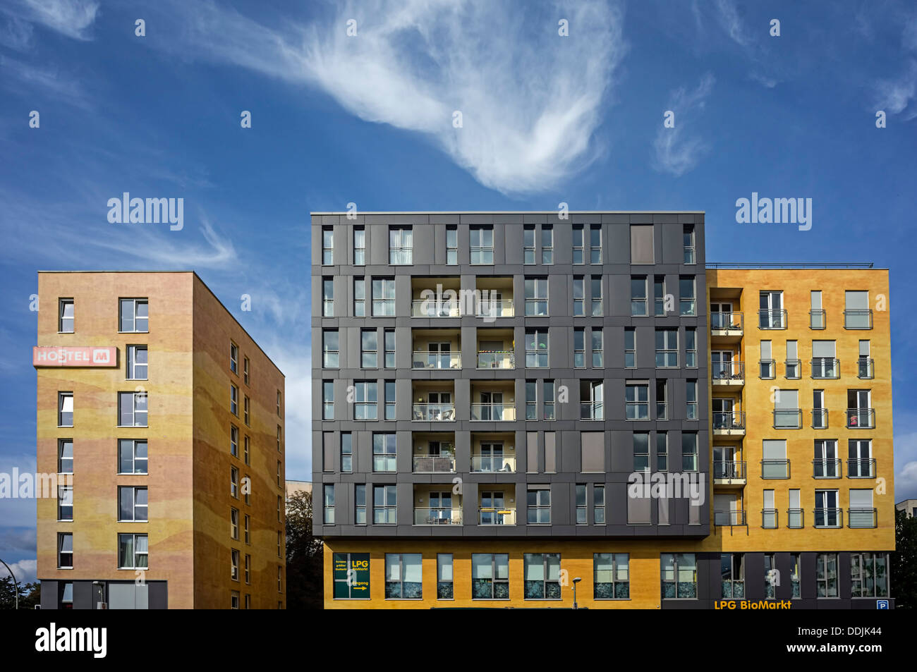 New apartment buildings in Prenzlauer Berg, Berlin, Germany Stock Photo