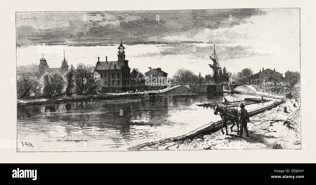 NIAGARA DISTRICT, THOROLD, ON OLD WELLAND CANAL, CANADA,