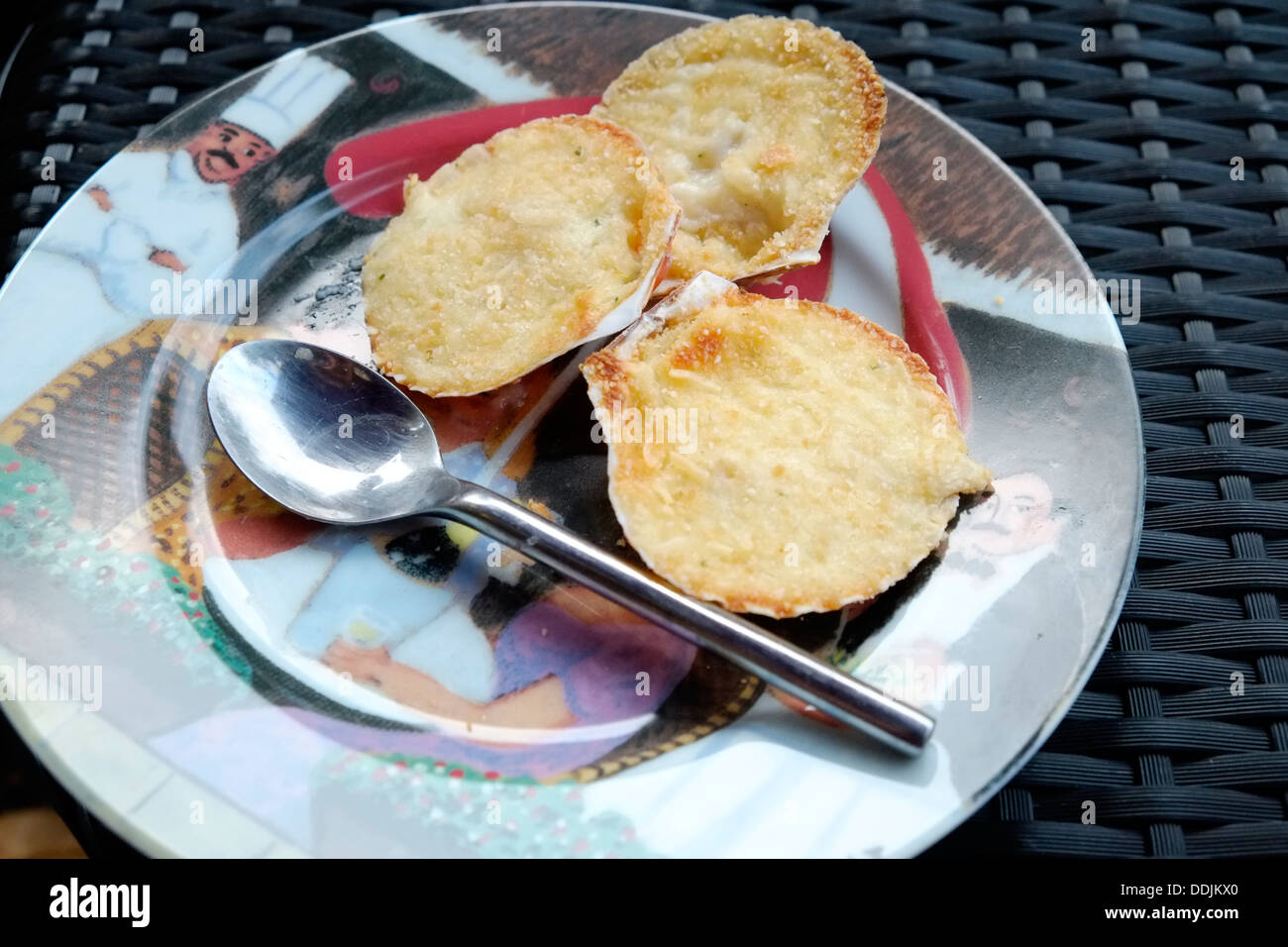 Coquilles St. Jacques are tasty and make a lovely starter. Stock Photo