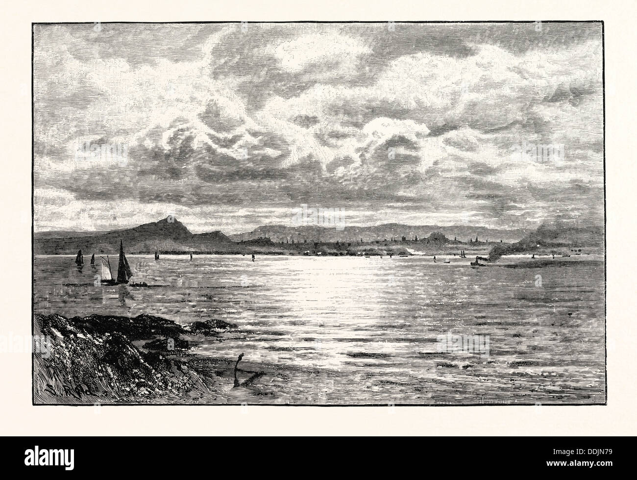 EDINBURGH, FROM THE FIFE SHORE, UK, Scotland Stock Photo Alamy