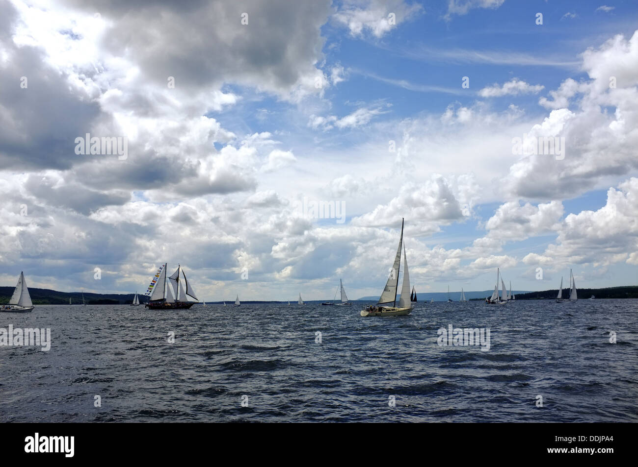 The Sail Past to start off Regatta Week in Baddeck, N.S Stock Photo Alamy