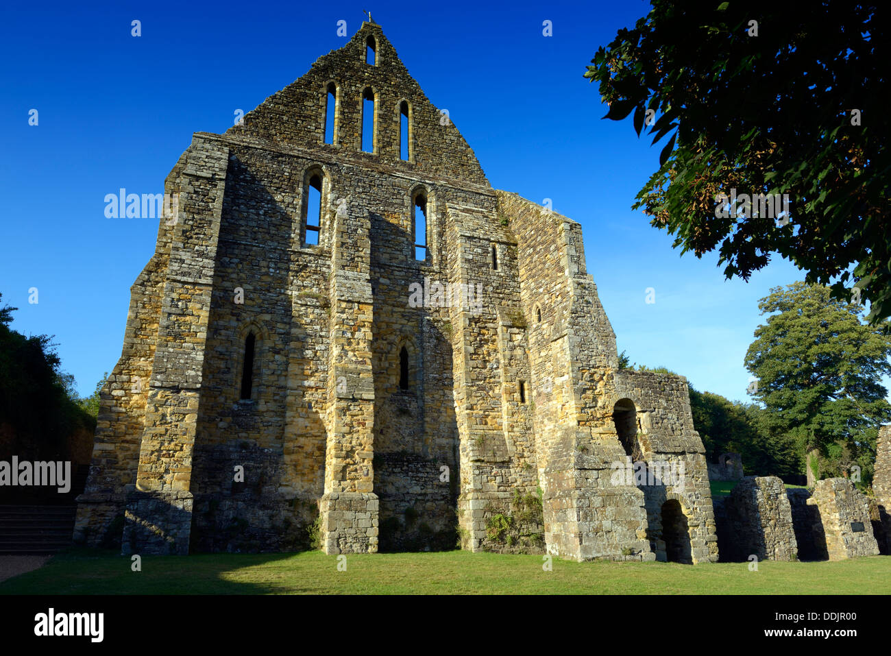 The monks' dormitory range of Battle Abbey, Battle, East Sussex, UK Stock Photo