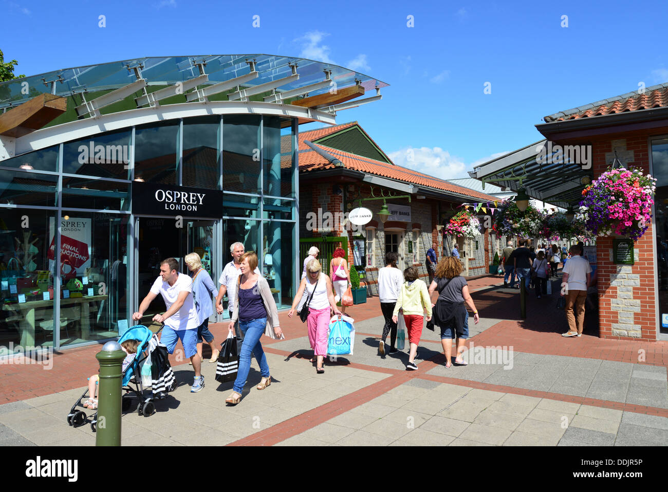 Village Outlet Shopping centre, Somerset, England, United Kingdom Stock -