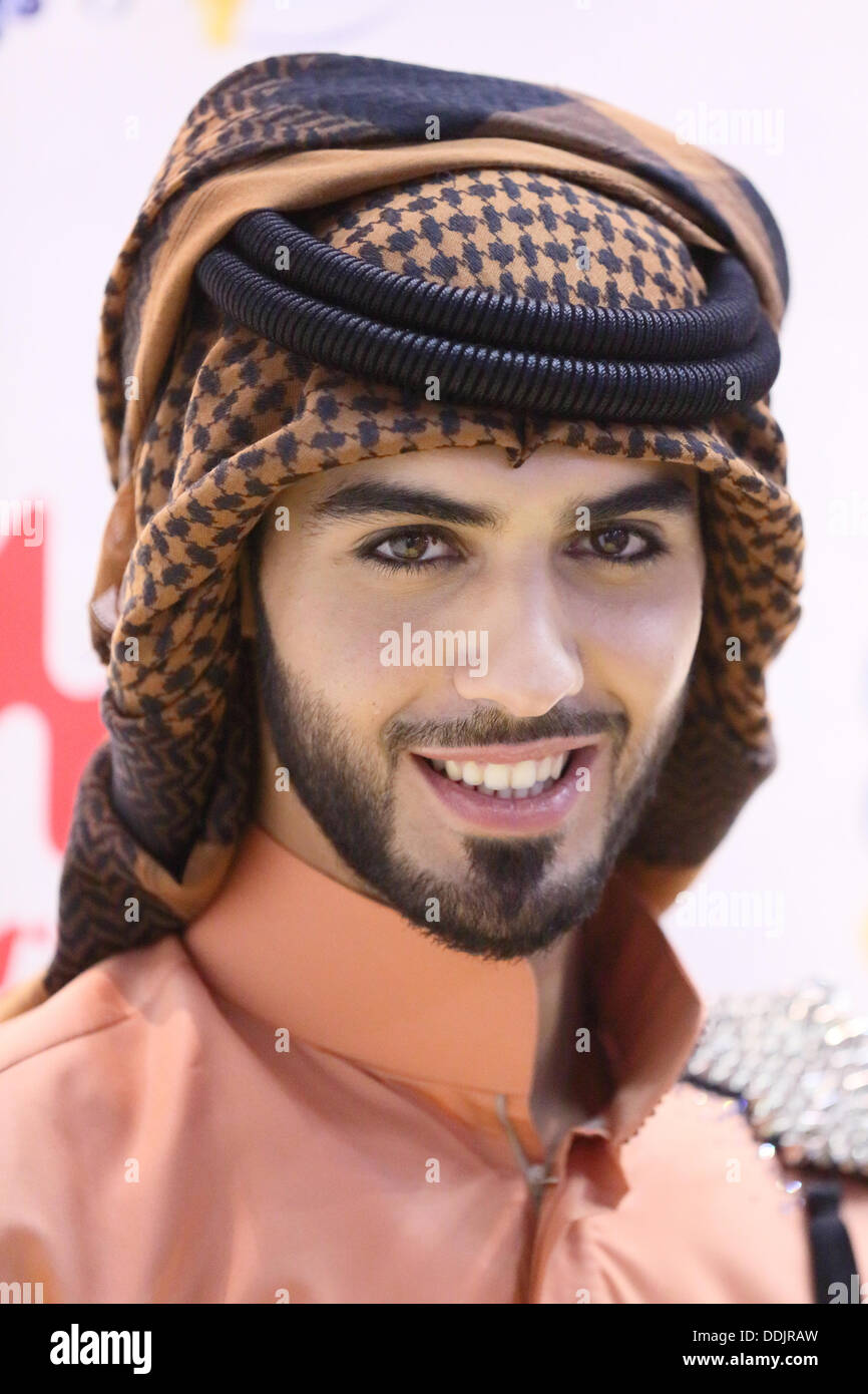 Omar Borkan Al Gala, Aug 31, 2013 : Omar Borkan Al Gala attends Morinaga Doublei photocall of Tokyo Giles Collection on 31 Aug 2013 Saitama Super Arena. (Photo by Motoo Naka/AFLO) Stock Photo