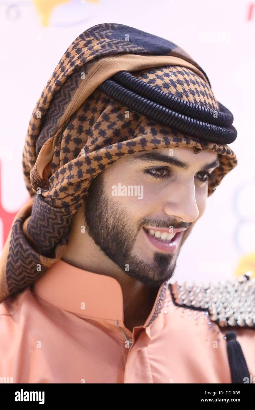 Omar Borkan Al Gala, Aug 31, 2013 : Omar Borkan Al Gala attends Morinaga Doublei photocall of Tokyo Giles Collection on 31 Aug 2013 Saitama Super Arena. (Photo by Motoo Naka/AFLO) Stock Photo