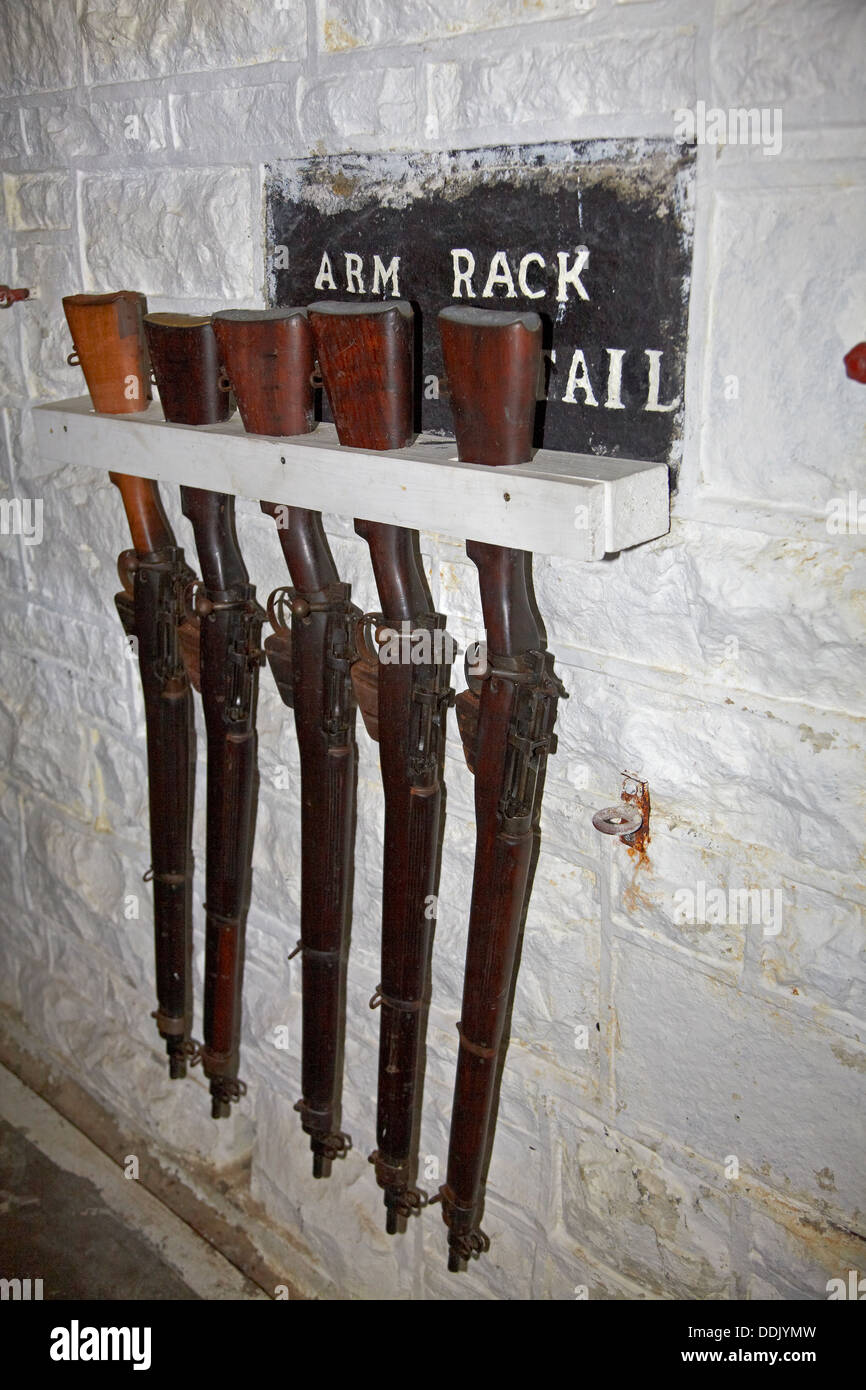 Armstrong disappearing gun emplacement 1886 hires stock photography