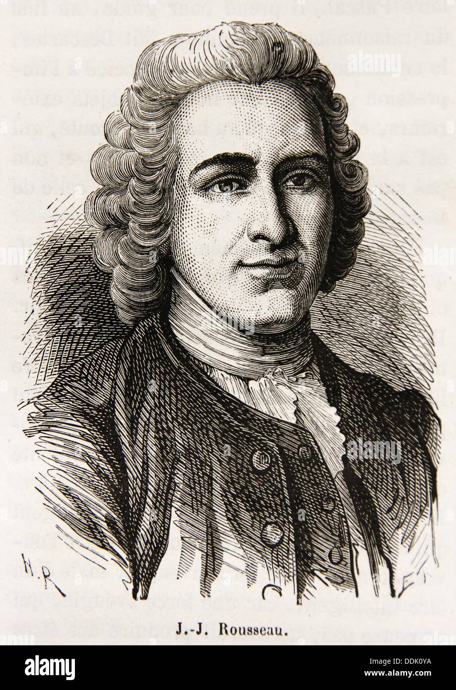 Jean-Jacques Rousseau 28 June 1712 - 2 July 1778 was a major Genevois philosopher, writer, and of the Stock Photo - Alamy