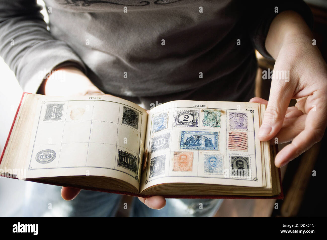 Old Italian Stamps Stock Photo Alamy