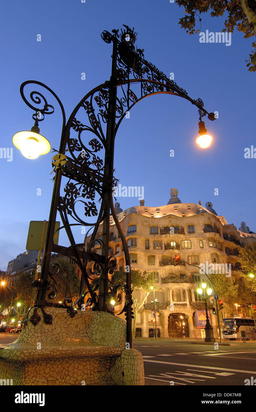 Mila House (aka ´La Pedrera´, 19061912) by Antoni Gaudí. Barcelona