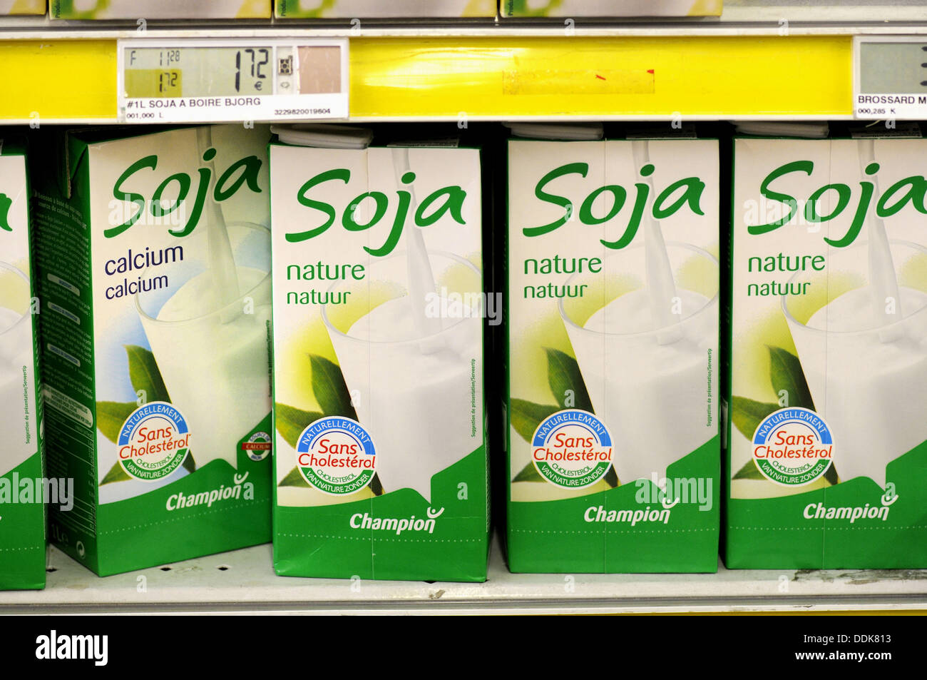 Soy milk, France Stock Photo Alamy