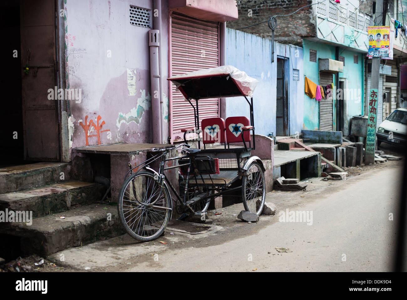 Bicycle Rickshaw Stock Photo