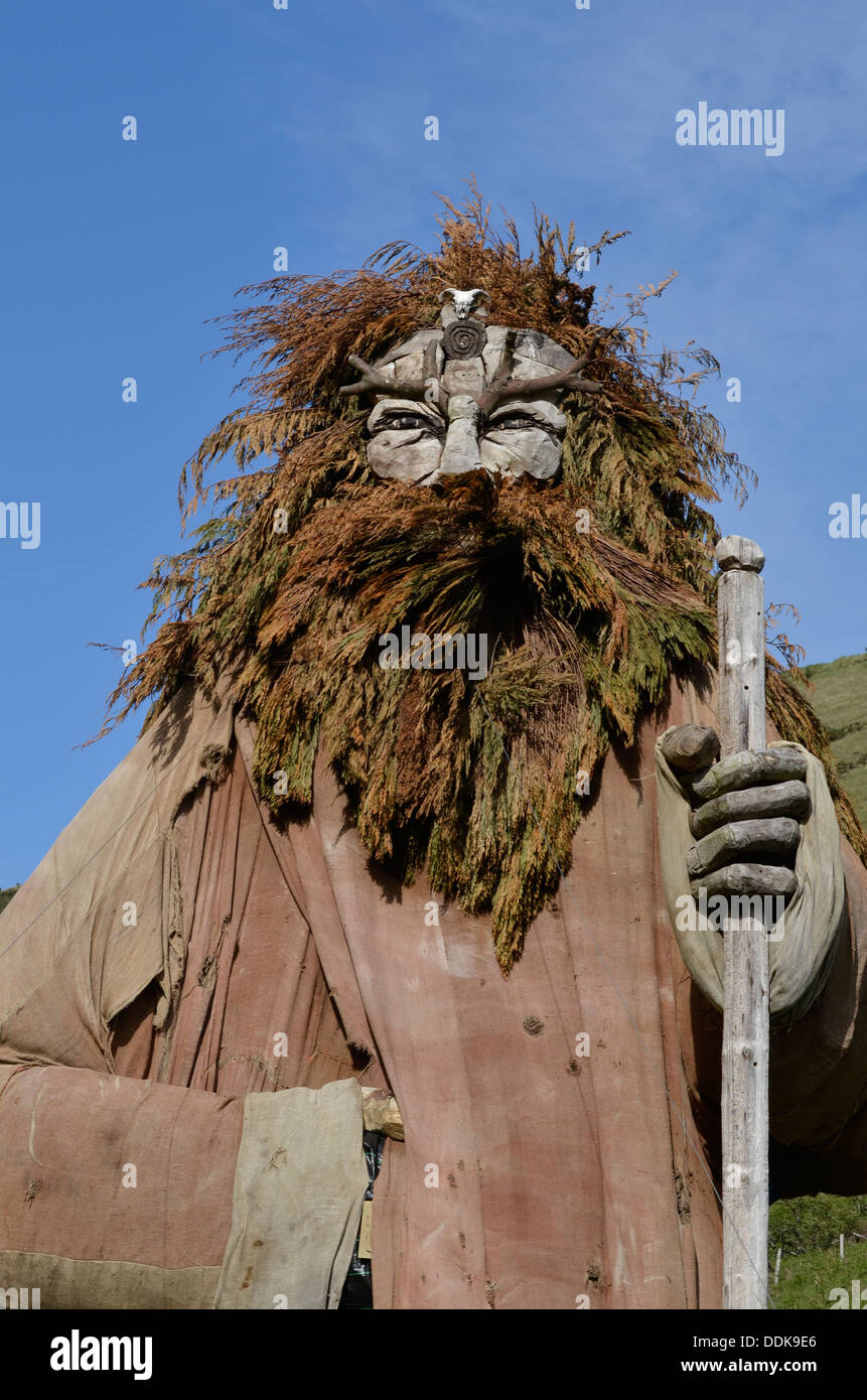 Wooden statue manannan isle man hires stock photography and images Alamy