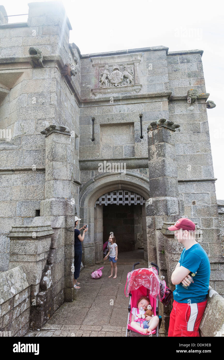 England, Cornwall, Falmouth, Pendennis Castle Stock Photo