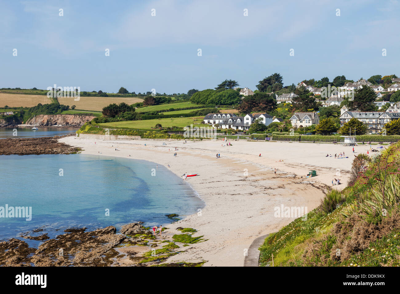 England, Cornwall, Falmouth, Gylly Beach Stock Photo - Alamy