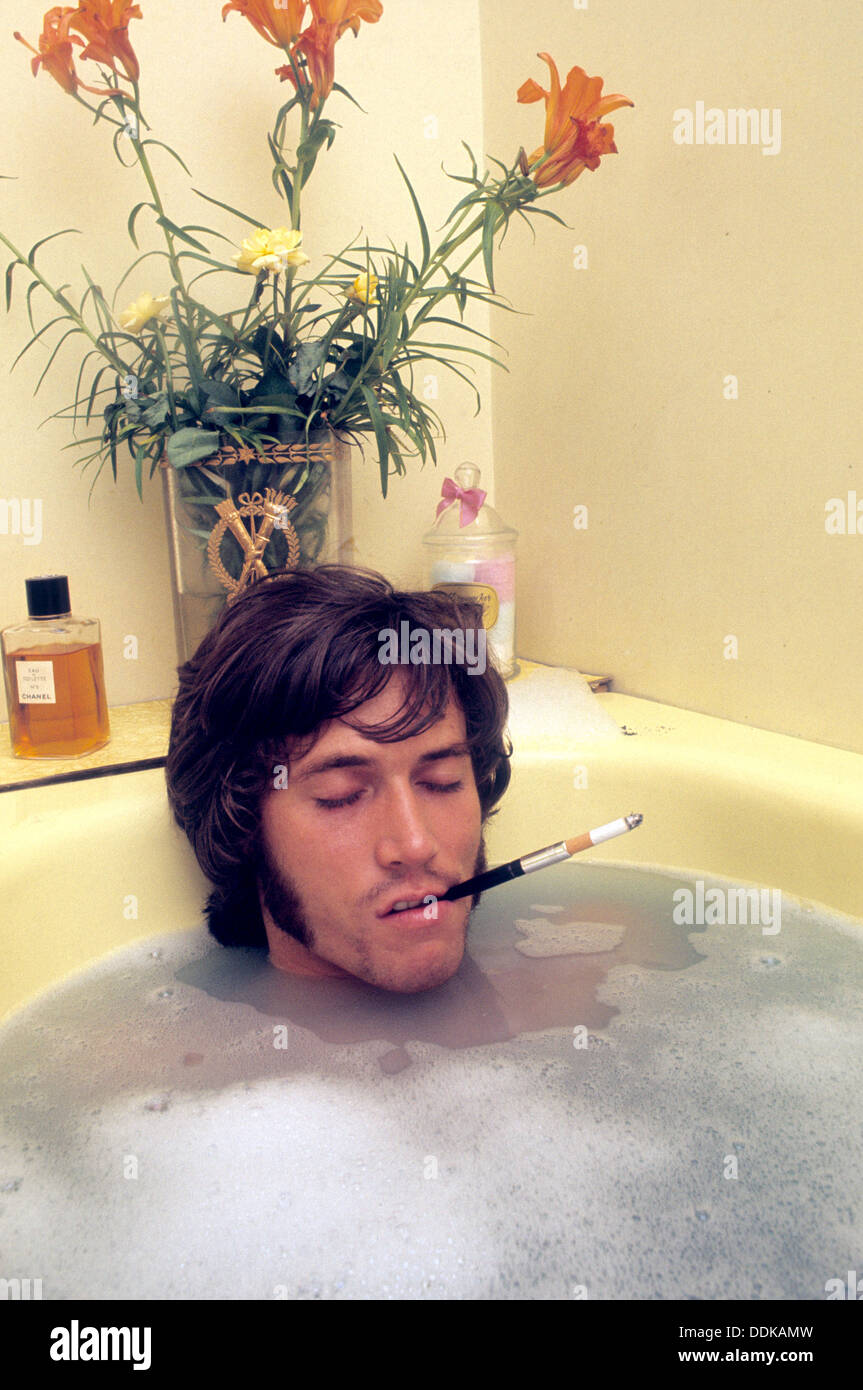BEE GEES  Barry Gibb at his Eaton Square, London, apartment in June 1968. Photo Tony Gale Stock Photo