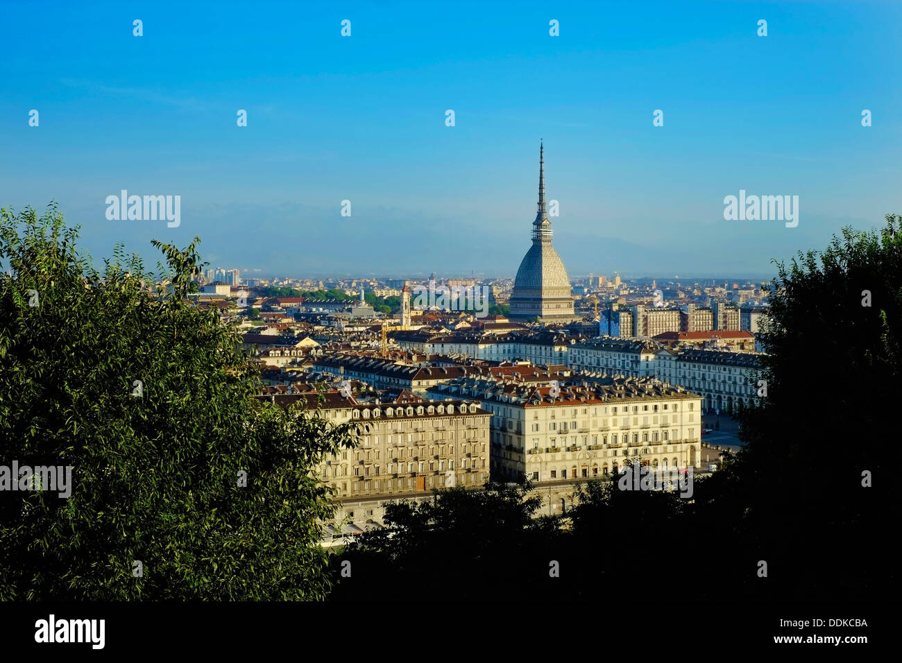 Italy, Piedmont, Turin, cityscape with the Mole Antonelliana Stock Photo