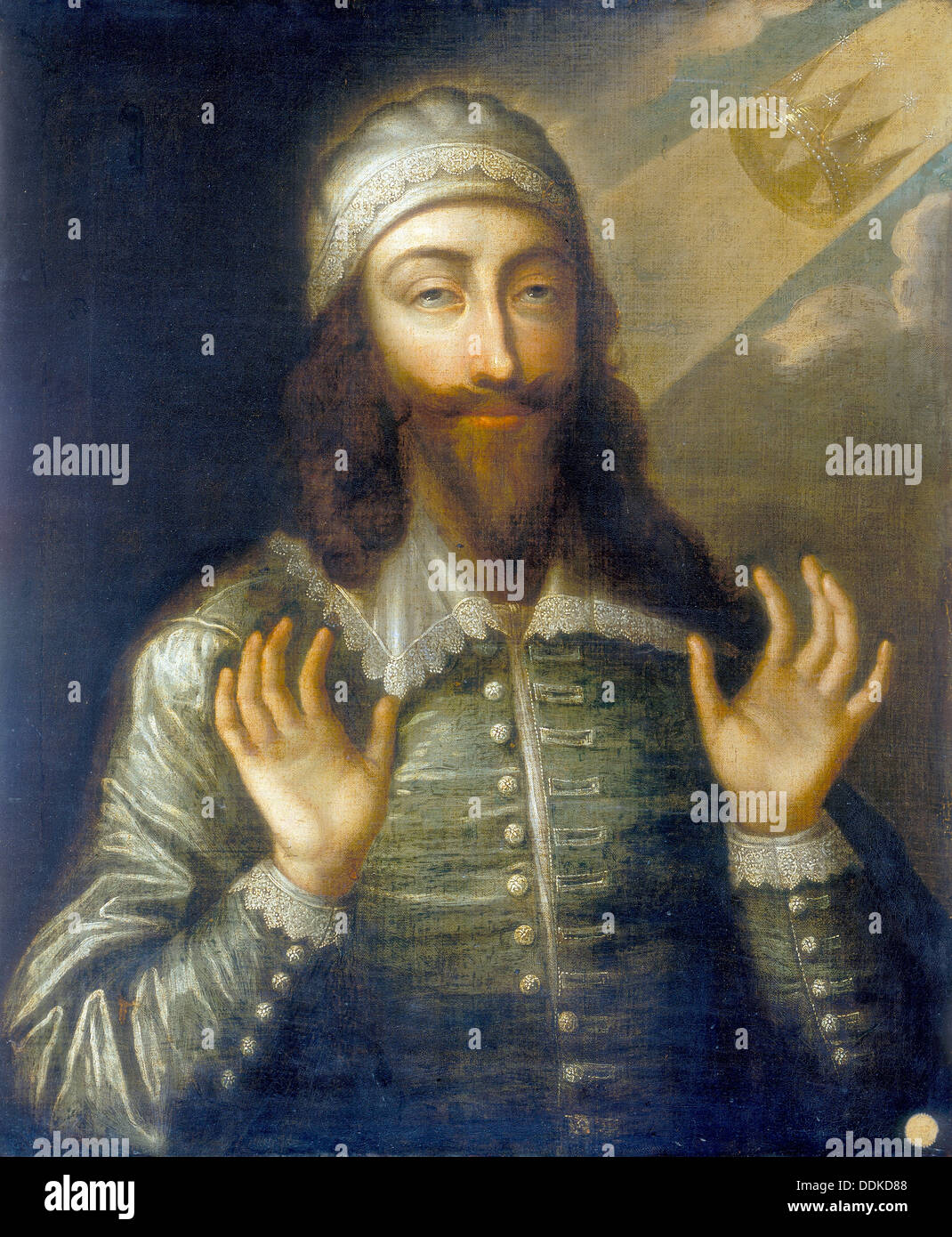 'Portrait of Charles I as a Martyr King', (nineteenth century?). Artist: Unknown Stock Photo