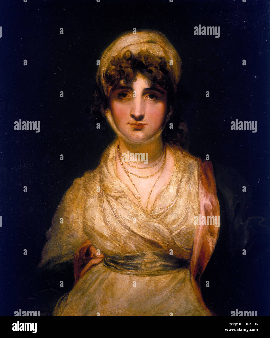 'Sarah Siddons as Mrs Haller in August von Kotzebue's The Stranger', after 1798. Artist: Unknown Stock Photo