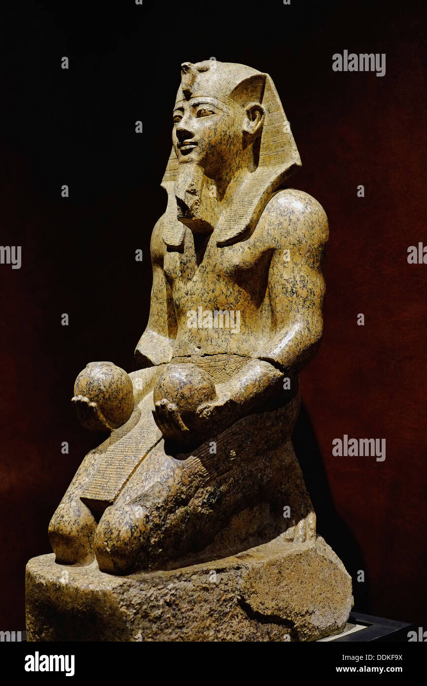 Italy, Piedmont, Turin, Egyptian museum, king Amenhotep II Stock Photo