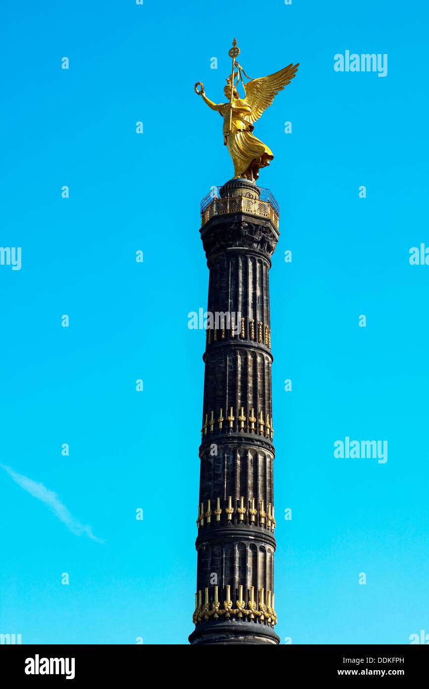 Siegessaule Victory Tower built in the 19th century by Friedrich Drake Grosse Stern square