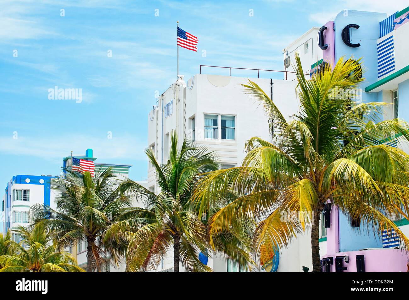 Ocean Drive, South Beach, Art deco district, Miami beach, Florida, USA