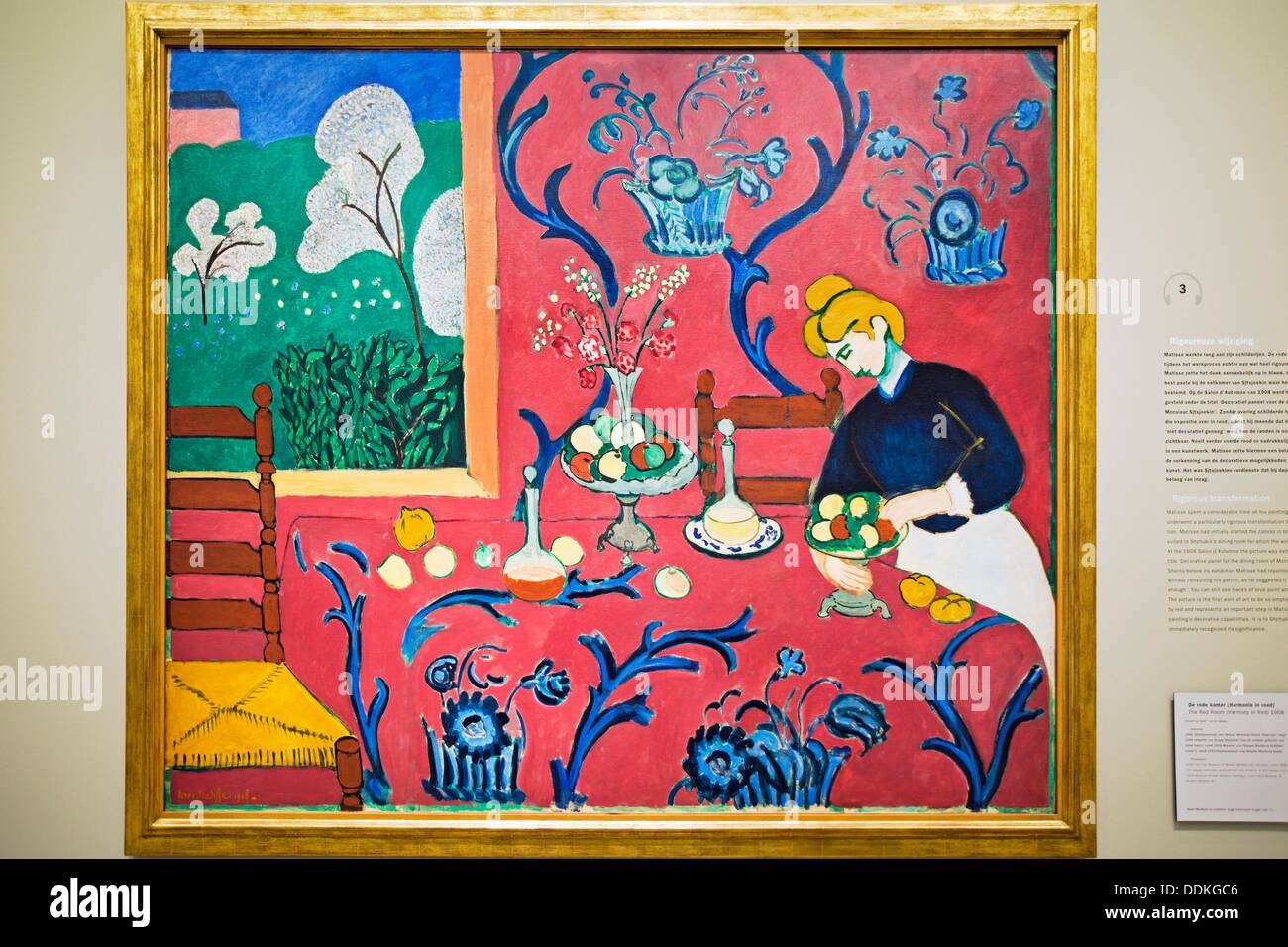 The Red Room harmony in red 1908, Henri Matisse, The Hermitage museum in  Amsterdam , Amsterdam, Netherlands Stock Photo - Alamy