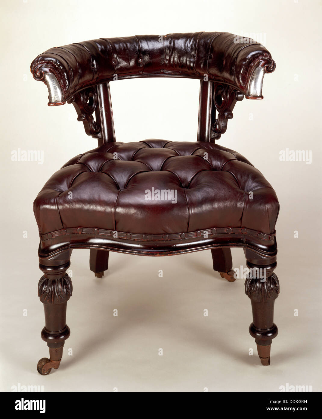 Charles Dickens' chair, before c1859. Artist: Unknown Stock Photo
