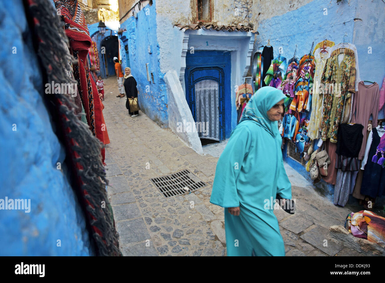 Street, Chefchaouen. Rif region, Morocco Stock Photo Alamy