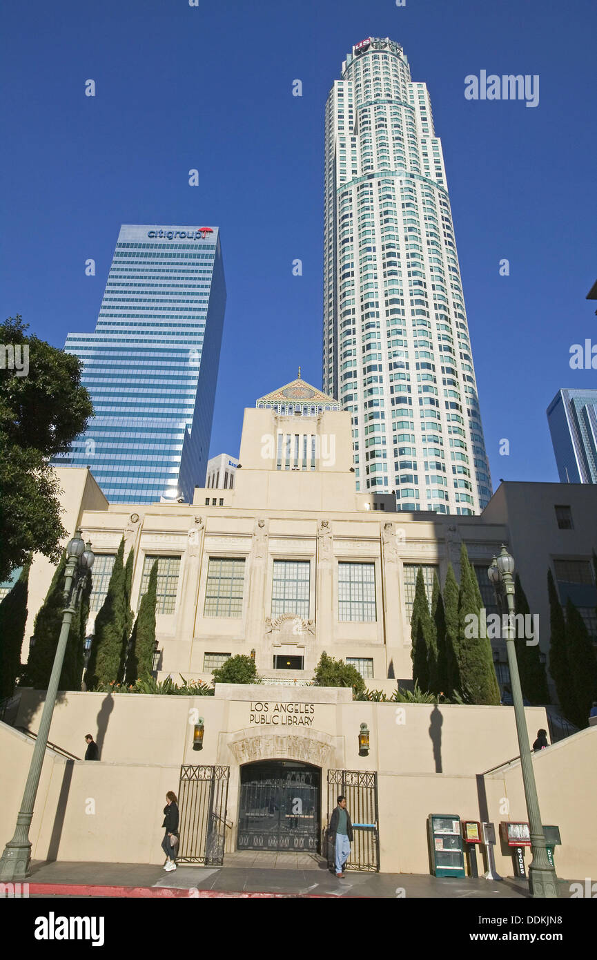 Los Angeles Public Library, Downtown Los Angeles, California, USA Stock ...