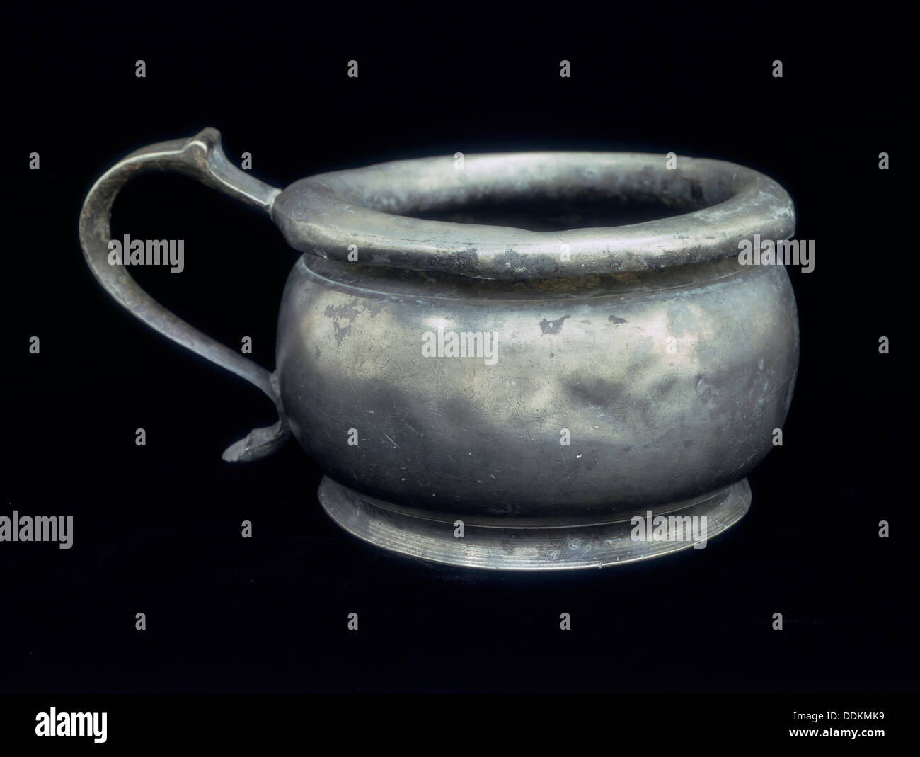 Pewter chamber pot, 18th century. Artist: Unknown Stock Photo
