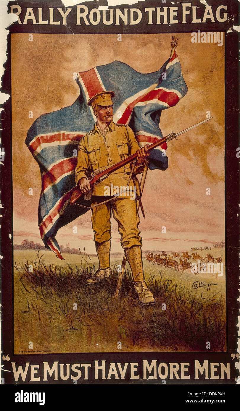 'Rally Round the Flag', c1914-c1918. Artist: Collett Stock Photo