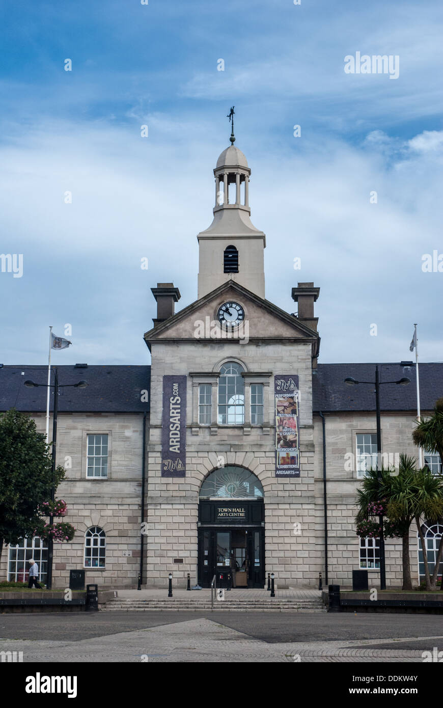 Newtownards Town Hall, at the top of Conway Square Stock Photo Alamy