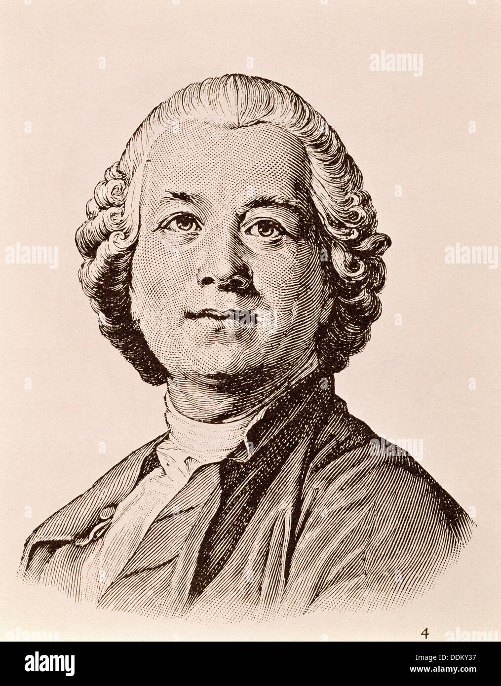Christoph Willibald von Gluck (1714-1787), German composer Stock Photo