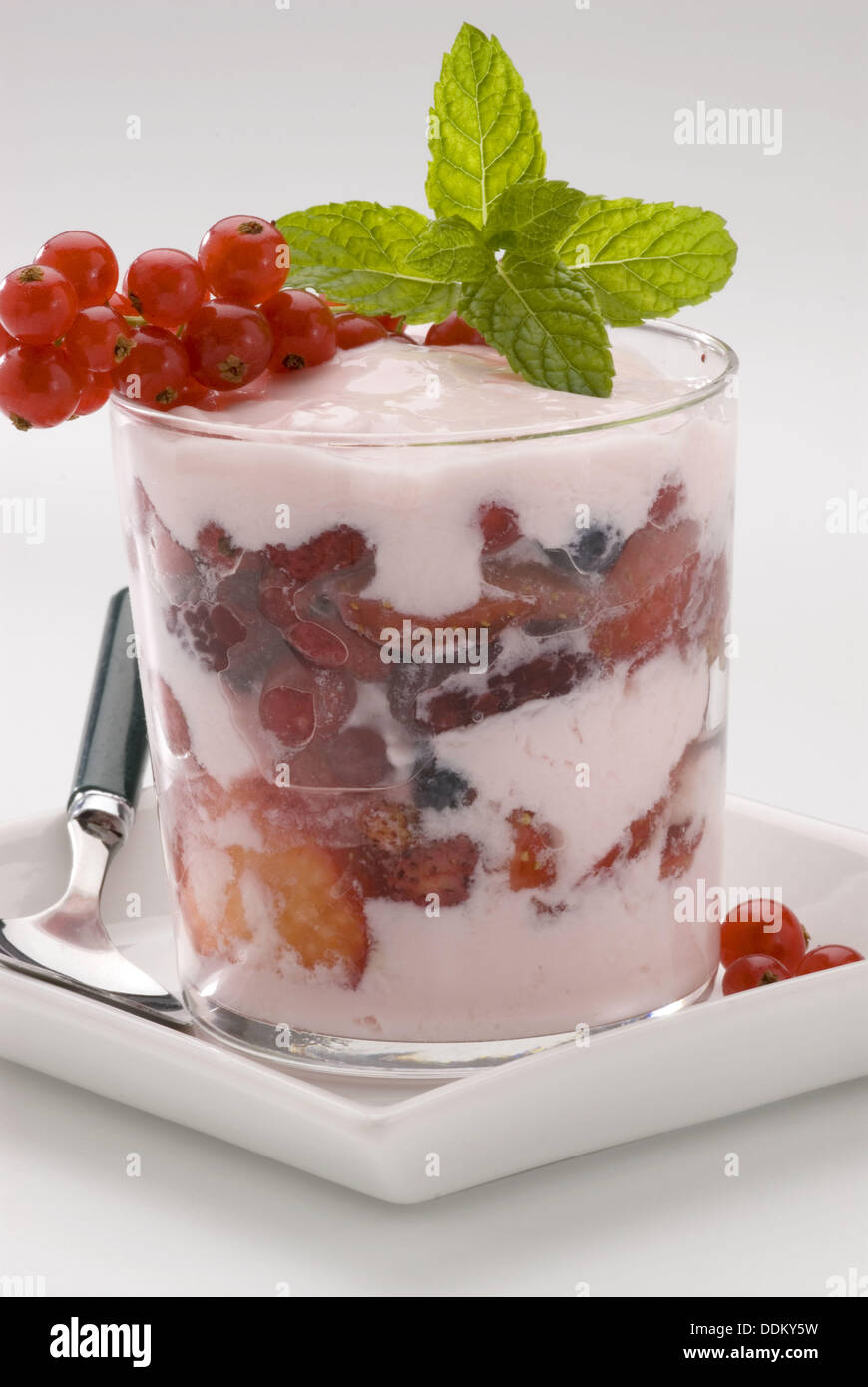 Fruit yoghurt Stock Photo - Alamy