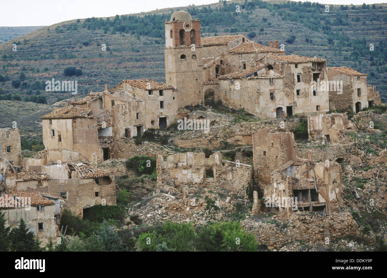 Abandoned village. Spain Stock Photo Alamy
