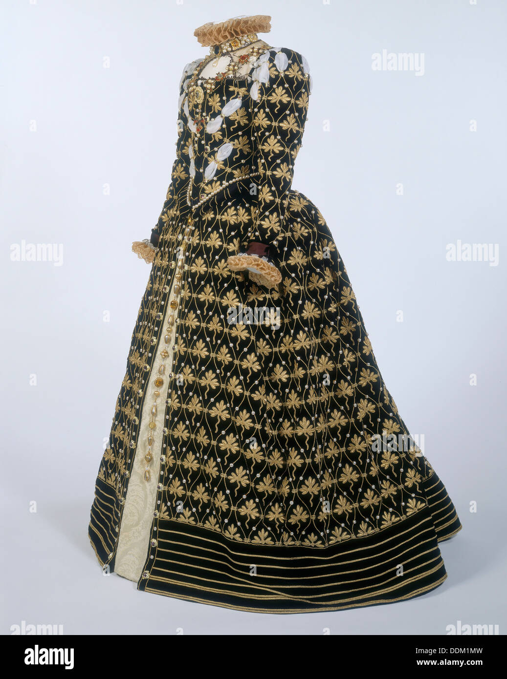 The 'Phoenix' dress worn by Glenda Jackson as Elizabeth I, c1970.  Artist: J Hunnisett Stock Photo