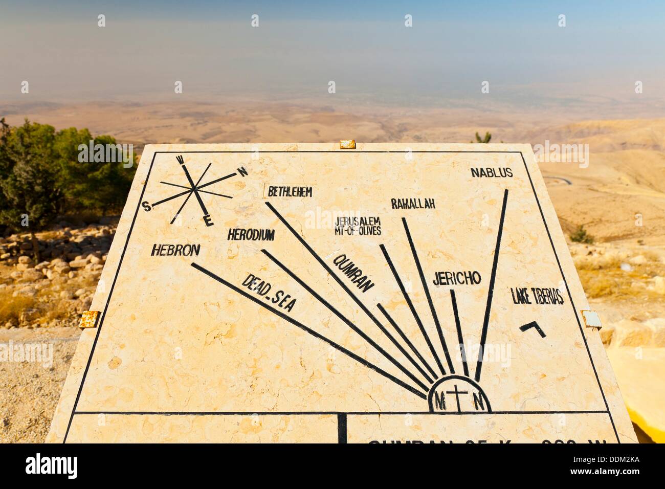 View of the Jordan River Valley, Mount Nebo, Holy Land, Jordan, Middle