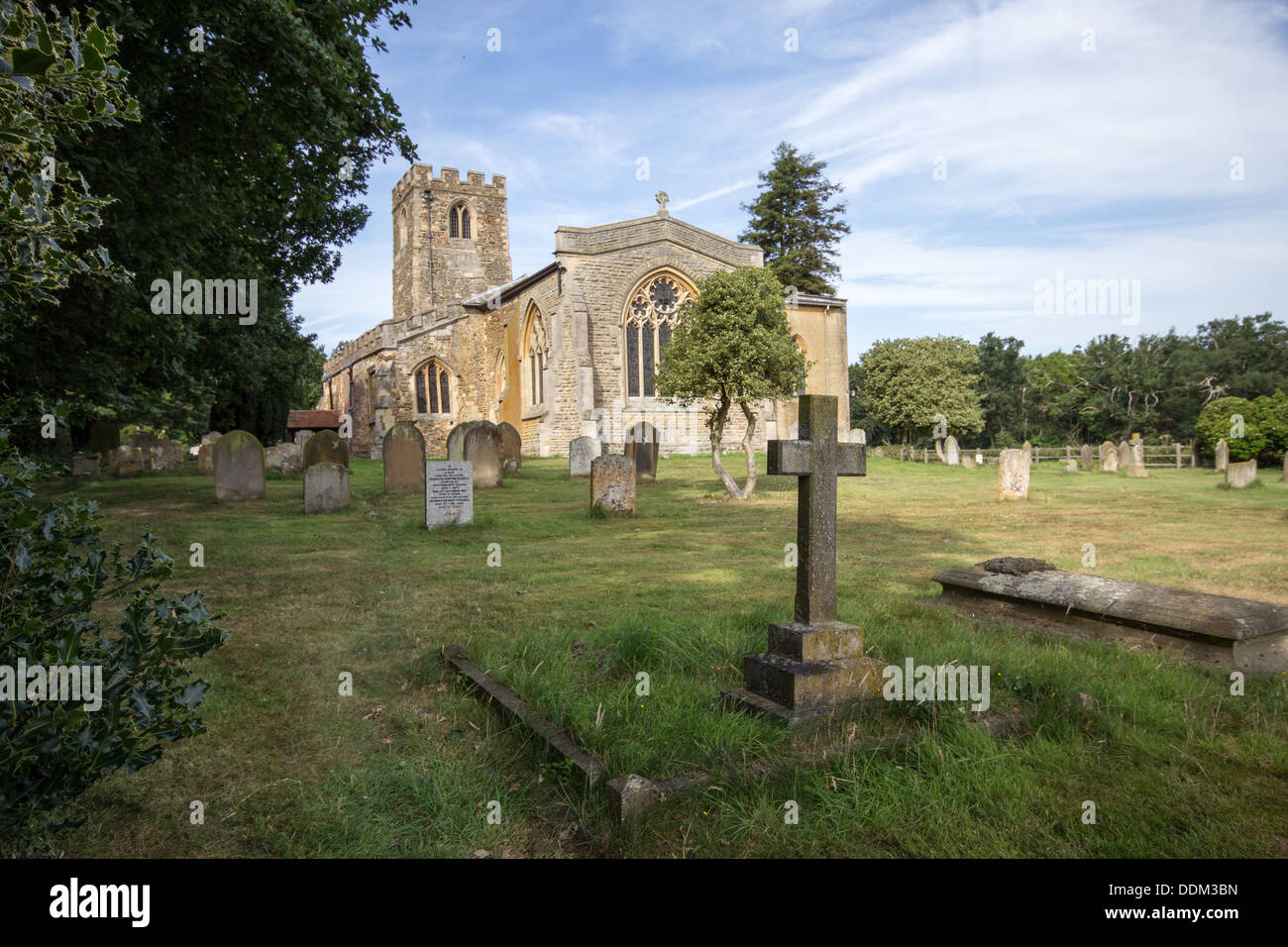 Old warden church Stock Photo