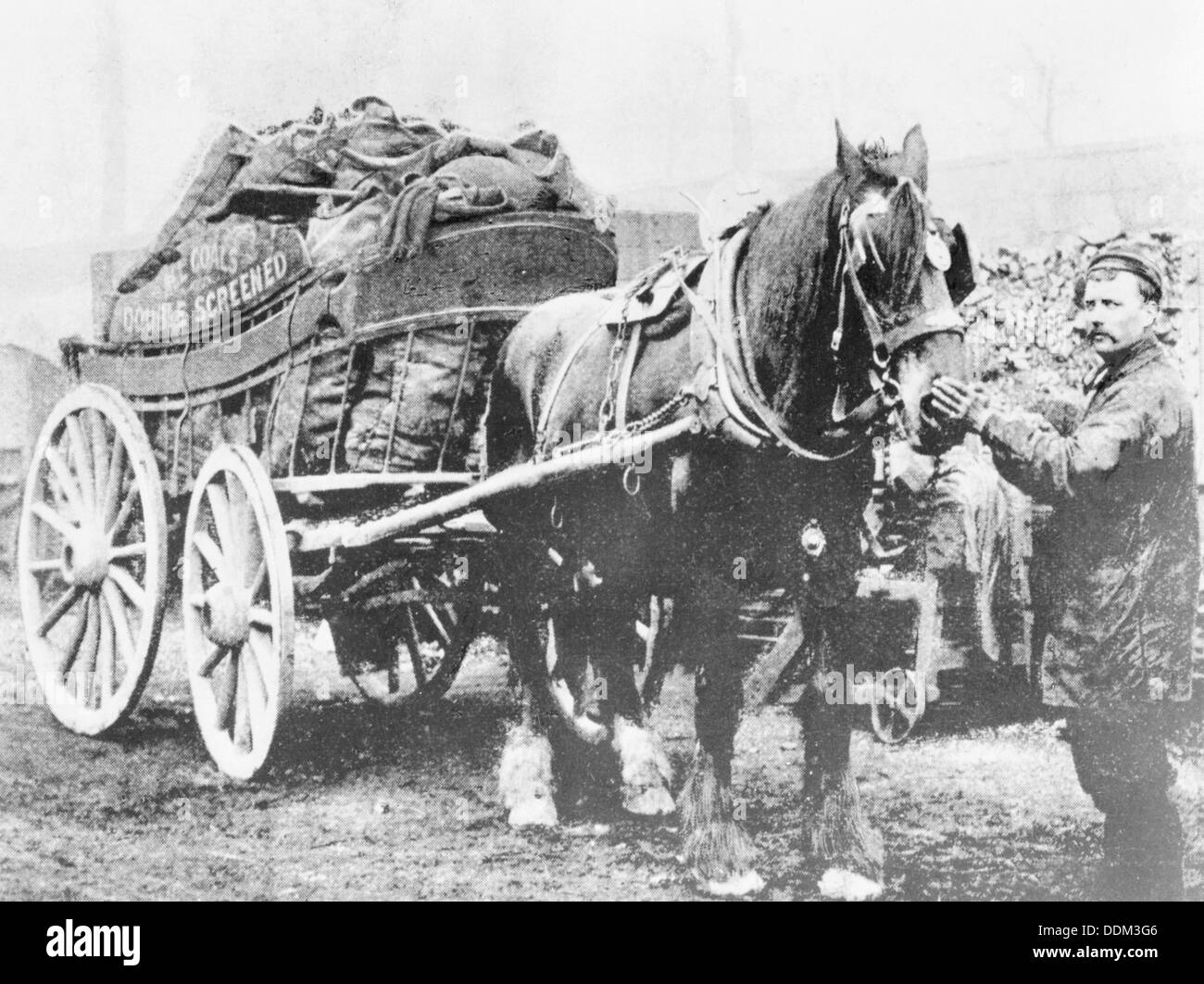 Charringtons coal delivery. Artist: Unknown Stock Photo
