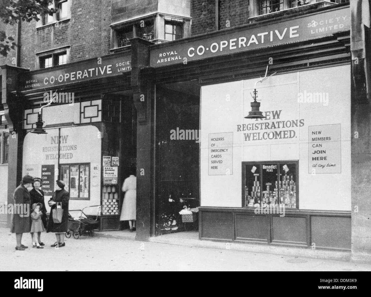 Exterior of the Royal Arsenal Co-operative Society Ltd, Old Kent Road, London, 1946. Artist: Unknown Stock Photo